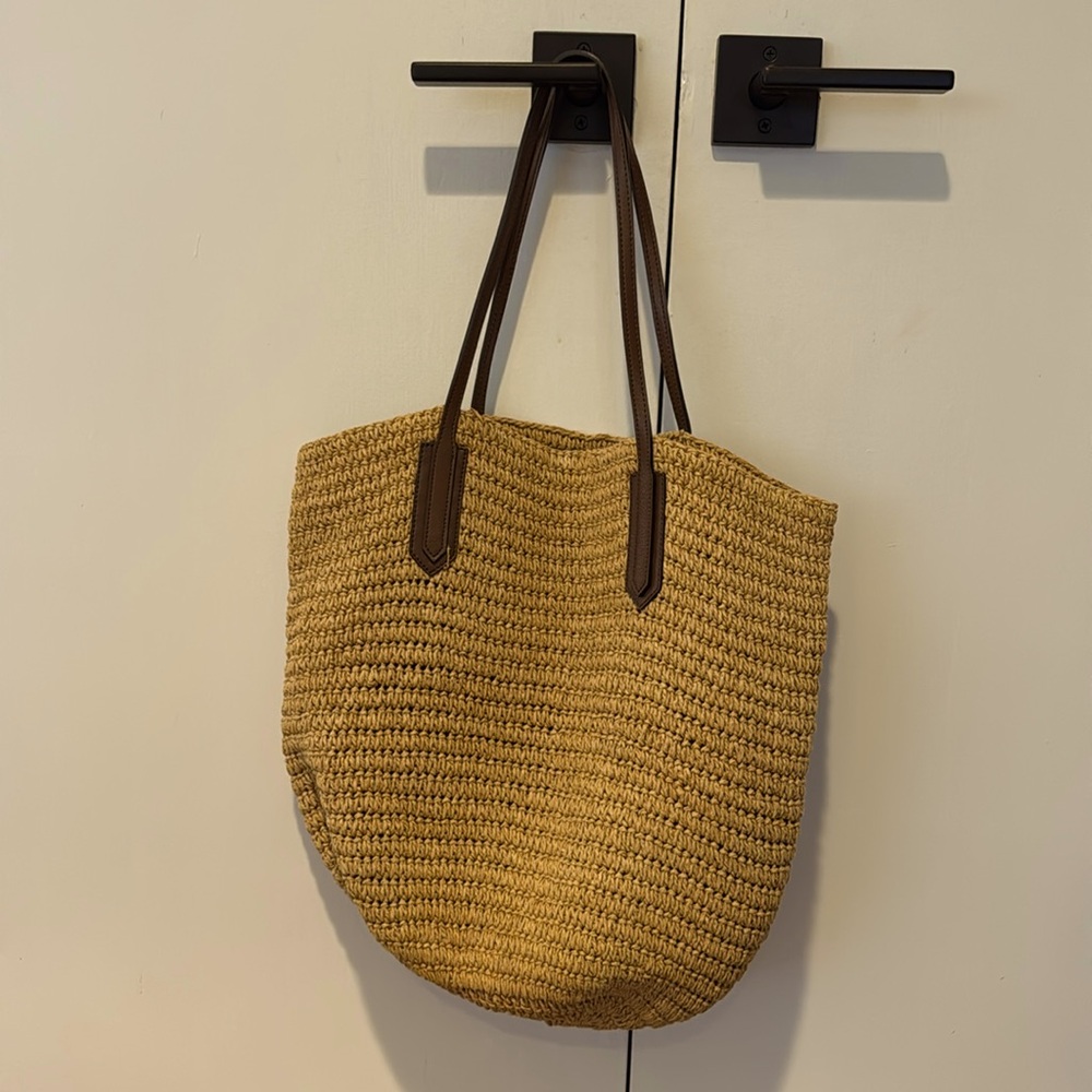 J Crew straw tote